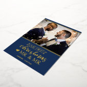 私たちの初めてのクリスマスはミスター・ミスター・ゲイ結婚ズ 箔シーズンカード (回転した状態)