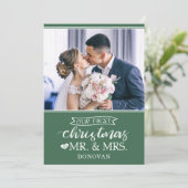 私たちの初めてのクリスマスはミスター&ミセス・ニューライヴァーズ・ホリデイ シーズンカード (スタンド正面)