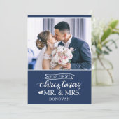 私たちの初めてのクリスマスはミスター&ミセス・ニューライヴァーズ・ホリデイ シーズンカード (スタンド正面)