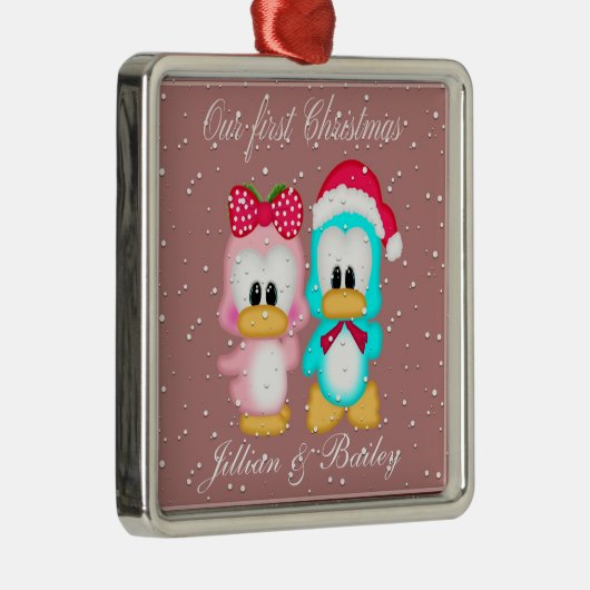 私たちの初めてのクリスマスはミセス・オーナメント メタルオーナメント (右)