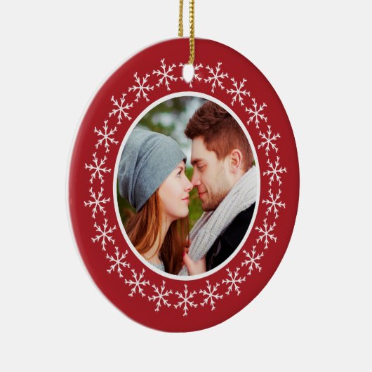 私たちの初めてのクリスマスはミセス・スノーフレーク・オーナメント セラミックオーナメント (右)