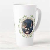 私たちの初めてのクリスマスはミセスMr.スクリプト写真 カフェラテマグ (右アングル)