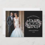 私たちの初めてのクリスマスはレズビアンの挨拶 シーズンカード (正面)