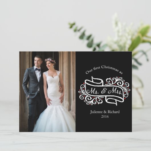 私たちの初めてのクリスマスはレズビアンの挨拶 シーズンカード (スタンド正面)