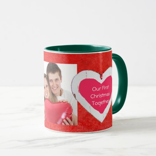私たちの初めてのクリスマスは一緒にコーヒーマグ マグカップ (正面右)