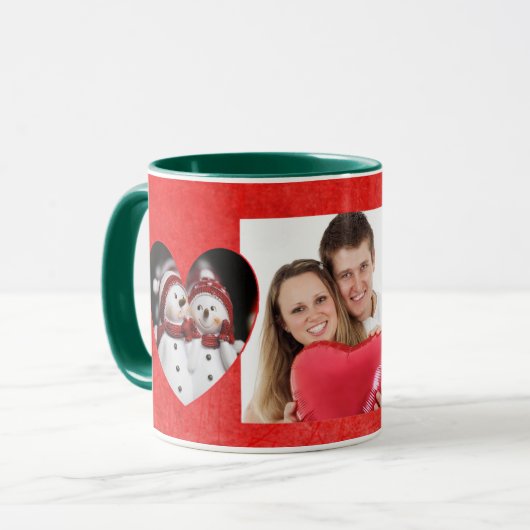 私たちの初めてのクリスマスは一緒にコーヒーマグ マグカップ (正面左)