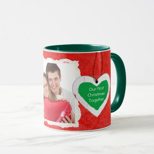 私たちの初めてのクリスマスは一緒にコーヒーマグ マグカップ (正面右)