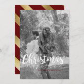 私たちの初めてのクリスマスは一緒に |写真モダンカード シーズンカード (正面/裏面)