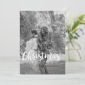 私たちの初めてのクリスマスは一緒に |写真モダンカード シーズンカード (スタンド正面)