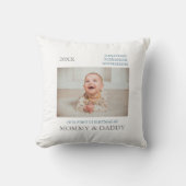 私たちの初めてのクリスマスは両親 クッション (正面)