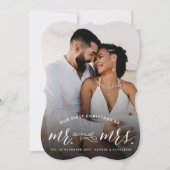 私たちの初めてのクリスマスは写真さん結婚と シーズンカード (正面)