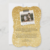 私たちの初めてのクリスマスは写真さん結婚と シーズンカード (裏面)