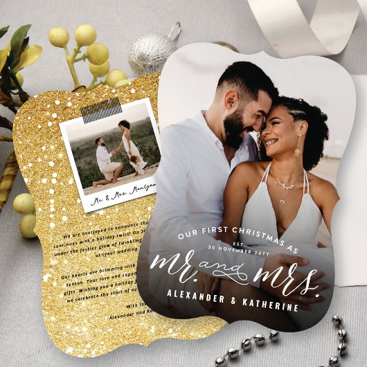 私たちの初めてのクリスマスは写真さん結婚と シーズンカード