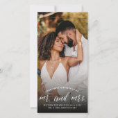 私たちの初めてのクリスマスは写真さん結婚と シーズンカード (正面)