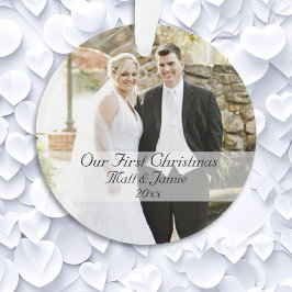 私たちの初めてのクリスマスは夫婦 オーナメント