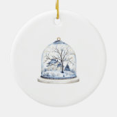 私たちの初めてのクリスマスは新しいホームクリスマス セラミックオーナメント (裏面)