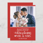 私たちの初めてのクリスマスは新婚さん シーズンカード (正面/裏面)