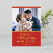 私たちの初めてのクリスマスは新婚さん 箔シーズンカード (立ち正面)