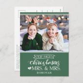 私たちの初めてのクリスマスは新婚の夫人として シーズンポストカード (正面/裏面)