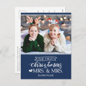 私たちの初めてのクリスマスは新婚の夫人として シーズンポストカード (正面/裏面)