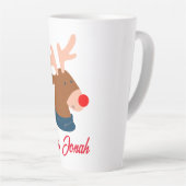 私たちの初めてのクリスマスは新婚ラテ夫妻 カフェラテマグ (右アングル)