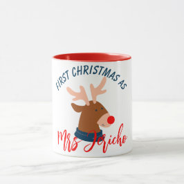 私たちの初めてのクリスマスは新婚ラテ夫妻 マグカップ