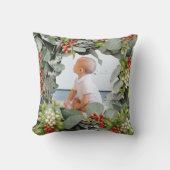 私たちの初めてのクリスマスは祖父母の写真 クッション (正面)