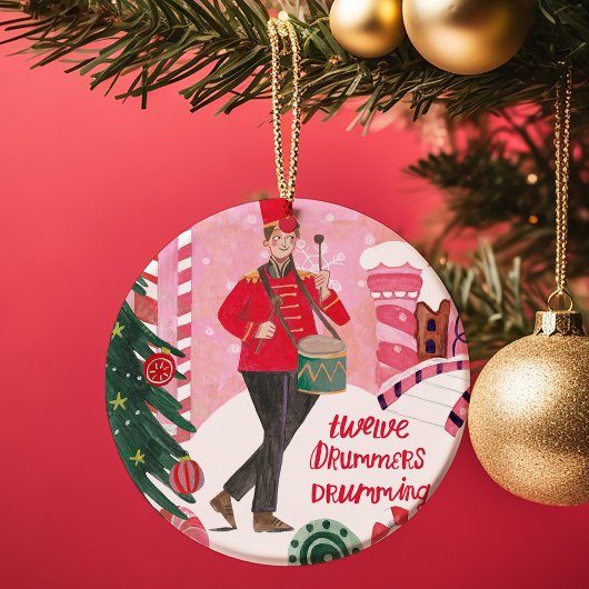 私たちの初めてのクリスマスは祖父母の写真 セラミックオーナメント