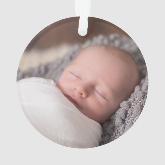 私たちの初めてのクリスマスは祖父母の緑 オーナメント (裏面)