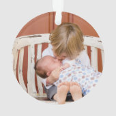 私たちの初めてのクリスマスは4人の家族として オーナメント (裏面)