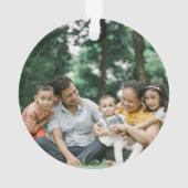 私たちの初めてのクリスマスは5匹のコアラベアの家族です オーナメント (裏面)