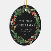 私たちの初めてのクリスマスは、Mr.とMr.リースSeramic Oです。 セラミックオーナメント (右)