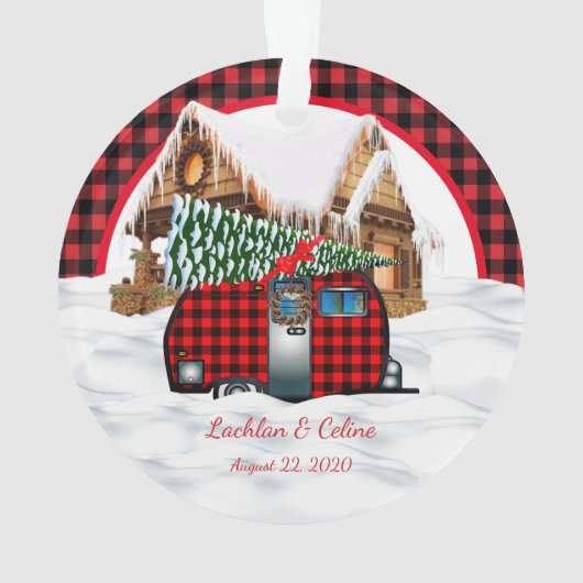 私たちの初めてのクリスマスはMr.そしてミセス オーナメント (裏面)