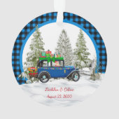 私たちの初めてのクリスマスはMr.そしてミセス オーナメント (裏面)