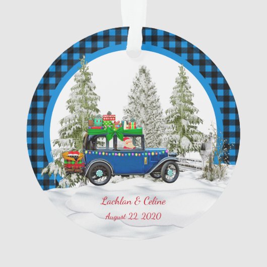 私たちの初めてのクリスマスはMr.そしてミセス オーナメント (裏面)