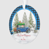 私たちの初めてのクリスマスはMr.そしてミセス オーナメント (正面)