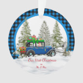 私たちの初めてのクリスマスはMr.そしてミセス オーナメント (正面)