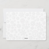 私たちの初めてのクリスマスはMr.そしてミセス シーズンカード (裏面)