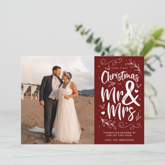 私たちの初めてのクリスマスはMr.そしてミセス シーズンカード (スタンド正面)