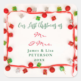 私たちの初めてのクリスマスはMr.そしてミセス スクエアシール