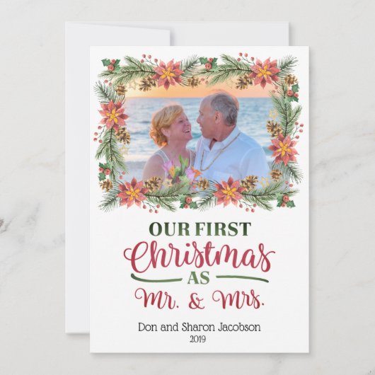 私たちの初めてのクリスマスはMr.そしてミセス – フォトカスタムー (正面)