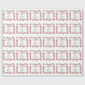 私たちの初めてのクリスマスはMr.そしてミセス ラッピングペーパー (フラット)