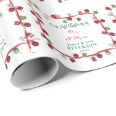 私たちの初めてのクリスマスはMr.そしてミセス ラッピングペーパー (ロールコーナー)