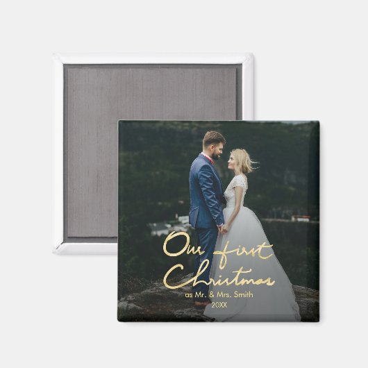 私たちの初めてのクリスマスはMr.そしてミセス | Keepsakeの写真 マグネット (正面/裏面)