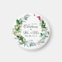 私たちの初めてのクリスマスはMr.とMrs. モダンリース