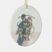 私たちの初めてのクリスマスはMr.フォト夫人 セラミックオーナメント (右)