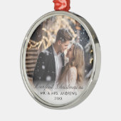 私たちの初めてのクリスマスはMr.フォト夫人 メタルオーナメント (左)
