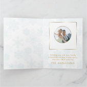 私たちの初めてのクリスマスはMr.ミセスカスタム写真 カード (内部)