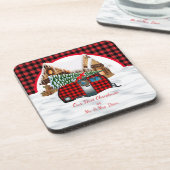 私たちの初めてのクリスマスはMr.ミセス・オーナメント コースター (左側)