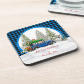 私たちの初めてのクリスマスはMr.ミセス・オーナメント・ベヴァグ コースター (左側)